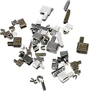 ULDIGI Zipper Stopper Kit 3/5/8/10 Sizes Metal Zipper Repair Set for Coats Tents Backpacks