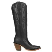 Corral Boots Stitch Pattern Embroidered Snip Toe Cowboy Womens Black Casual Boo