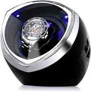 Watch Display Box Turn table shaker automatic mechanical watch winding box automatic mechanical watch watch box single watch box Watch Cases for Men (Color : Black) FANDIAO