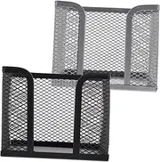 Parliky 2Pcs Note Paper Holders Stylish Desktop Memo Pad Storage for Office Classroom Compact Notepad Organizers with Pen Holder for Home School Use