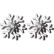 Fashion Stud Earring Snowflake Silver plating Earrings Stud Small Christmas Gift