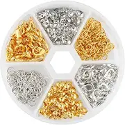 simhoa 450 Pieces Alloy Jump Rings Split Rings Lobster Clasps Hooks Crafts Open Jump Rings for Jewelry Making Bracelet Anklet Women Men