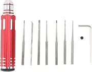 Model Scriber Tungsten Steel Resin Carved Scribe Line Cutting Tool with 7 Blades 0.1 0.2 0.4 0.6 0.8 1.0 2.0mm for Model Chisel Hobby