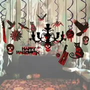Unomor Halloween Hanging Decorations for Ceiling, Scary Ceiling Decoration 17 pc
