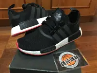 在飛比找Yahoo!奇摩拍賣優惠-【 鋒仔】ADIDAS NMD R1 BOOST 黑白 紅底