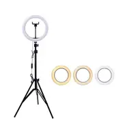 10 Inches Dimmable Diva LED Ring Light Selfie Tripod Stand Kit