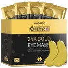24k Gold Under Eye Patches (25 Pairs), eye mask, Collagen Skin Care Products,...