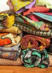 10 Pcs lot of Wholesale Cotton Kantha Vintage Gudari Handmade Patchwork Quilt