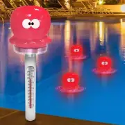 Pyle Solar Light Up Octopus Thermometer-Auto Charges in Sunlight, Auto Lights up
