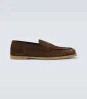 [John Lobb] John Lobb Pace suede loafers AU 9 green