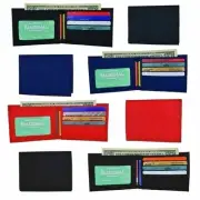 Wholesale Boys Nylon Slim Bifold Compart ID Card Holder Wallets Colors Assorted