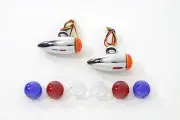 Mini Clear LED Bullet Marker Lamp for Custom Harley Models