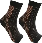 Neuropathy Soothe Socks - Compression Neuropathy Socks, Circulation Compression Socks | Men Breathable Toeless Neuropathy Compression Socks, Soothing Athletic Thin Running Socks for Feet Damage Ankle