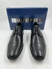 J. MURPHY NOVICK BLACK CAP TOE LACE UP DRESS SHOE MENS 11 W
