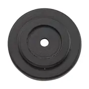 3093 Backplate For Domed Cupboard Knob Iron Matte Black D38mm
