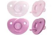 Avent: Soothie Pacifier - Red & Purple 2 Pack (0-6m)
