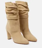 [Manolo Blahnik] Manolo Blahnik Calasso suede ankle boots AU 11 brown