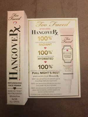 TOO FACED Hangover Replenishing Face PRIMER 5g Travel Size Mini - Boxed - NEW