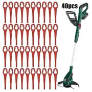 40pc Plastic Blades For Parkside Prta 20-lia1 Lidl Ian 311046 Trimmerfor Cordless Grass Trimmer Blade Cutter Lawn Trimmer