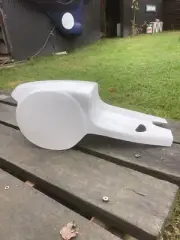 Norton Commando Norvil production racer seat tail.
