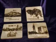 Landmarks from Hong Kong Coaster Set of 5 with holder square