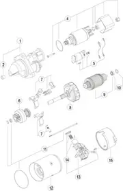 Mahle Starter Motor for Ford New Holland 01.71-01.75 1.71- - 01.75