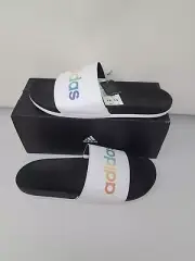 adidas Unisex Adult Adilette Comfort Slides Color Black/White/Multicolor M12 W13