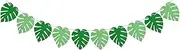 Party Decor Hawaiian Theme Turtle Leaves Banner Tropical Birthday Turtle Leaves Swrils Happy Jungle Aloha Wedding Birthday Hanging Garlands (Color : A)