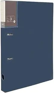 Filing Envelopes A4 Perforated Loose-Leaf Binder PP Two-Hole File Folder Archive Information Organizer Booklet Plastic Folders(Blue)