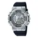【CASIO 卡西歐】G-SHOCK金屬色錶盤雙顯錶(GM-S110-1A)