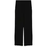 [Mark Kenly Domino Tan] Mark Kenly Domino Tan Crepe Trousers 36 FR BLACK