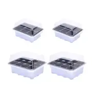 4 Pcs Greenhouse Grow Tray Propagation Plant Starter