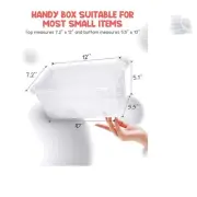 Durable Shatterproof Storage Bins - 5 Qt, 12-Pack for Classroom Organization