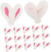 PartyKindom 40pcs Adorable Rabbit Ear Hairpin DIY Craft Accessories for Handmade Jewelry Home Decor and Party Decorations