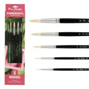 Creative Mark Pro-Stroke Powercryl Rounds Value Brush Set of 5