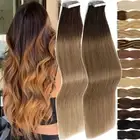 AU CLEARANCE Tape In On Russian Remy Human Hair Extensions Skin Weft THICK Ombre