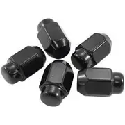 Aeroflow 7/16"-20 ACorn Medium Closed Wheel Nuts Black (5 Pack) - AF3021-2000