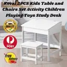 Keezi Kids Table and Chairs Drawing Storage Desk - study desk play