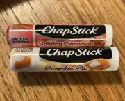 2PK! Chapstick LIMITED EDITION HOLIDAY CINNAMON & PUMPKIN PIE 0.15oz Each Sealed