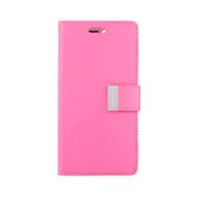 iPhone 14 Pro Max High-Quality Flip Wallet Case Cover - Shock-Resistant with Front Cover, Multiple Card Slots, Magnetic Closure and Media Stand Convertible - HotPink
