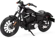 Motorbike Racing Toy Model 1:18 for Harley for Davidson 2014 Sportster Iron 883 Vehicles Collectible Hobbies Motorcycle Model with Steering Movable Stand