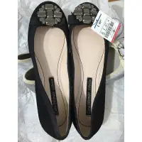 在飛比找蝦皮購物優惠-ZARA woman leather ballerina 黑