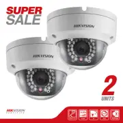 Bundle Combo 2 Hikvision DS-2CD2110F-I IP Dome Camera 1.3MP, 1280X960, Poe, IP66