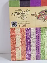 Graphic 45 RARE ODDITIES 6 x 6 Patterns & Solids Pad NEW
