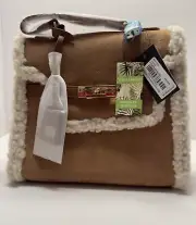 Badgley Mischka Fur Border Satchel Bag (New With Tags)