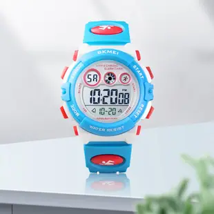 時刻美 SKMEI 兒童手錶 50米防水手錶 學生手錶 電子手錶 LED夜光透明多功能手錶 禮物 1451