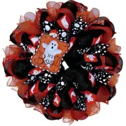 Hey Boo Halloween Ghost Wreath Handmade Deco Mesh