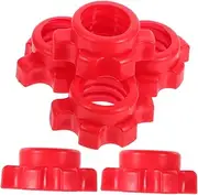 BESPORTBLE 6pcs Dumbbell Nut Set for Barbell Fitness Plastic Screw Clip Clamp for Home Gym