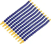 Fasient 10Pcs Blue Plastic Flexible Water Oil Coolant Pipe Hose 1/8 BSPT with Valve, Adjustable Coolant Threaded Hose for Lathe CNC Machine