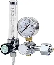 QHTITEC 0-30Mpa Argon Regulator Argon CO2 Mig Tig Flow Meter Gas Regulator Flowmeter Welding Weld Gauge Reducer(JCD-AR-196)